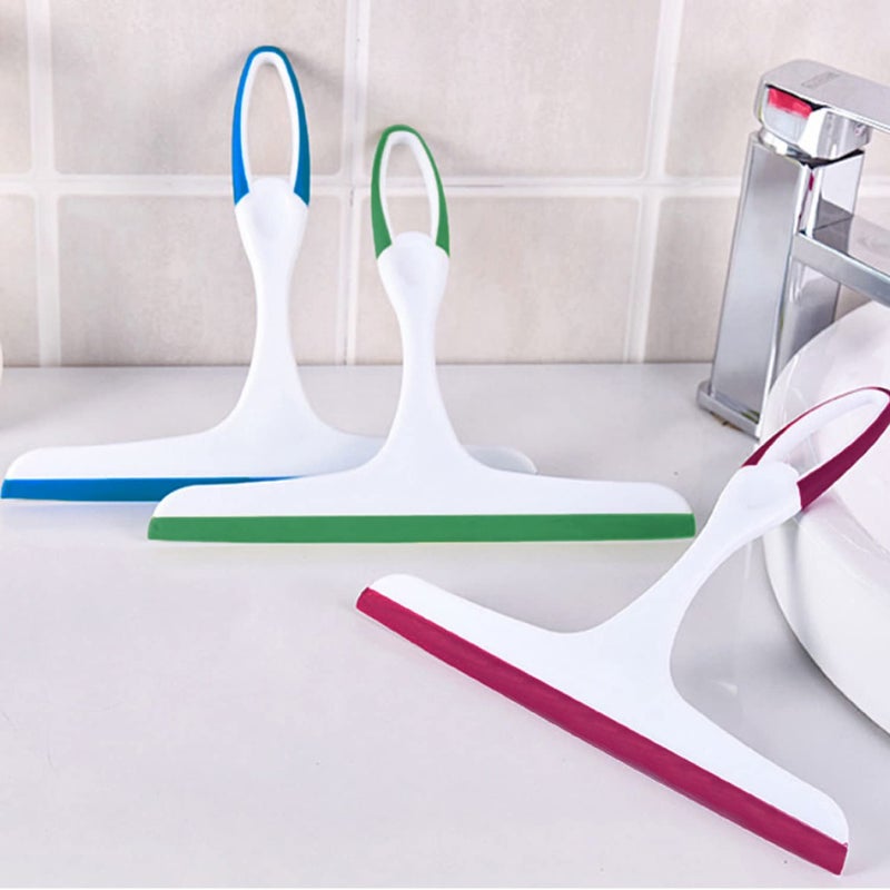 SvaTao Hand Held Rubber Glass Shower Squeegee with Hanging Hole for Glass Door, Car Windows - Multifunctional Tool [3-Pack] - Image 2